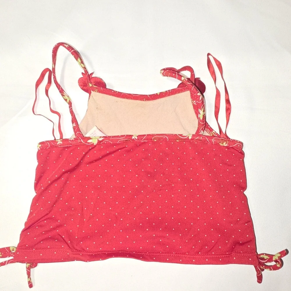Vintage 2005 Strawberry Shortcake Girls Swim‎ Top Berry Fun Red Size 6 READ
